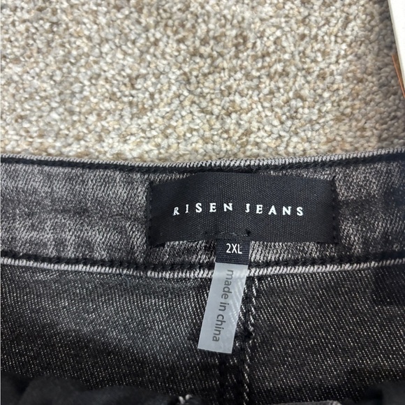 NWT Risen THOMAS Shorts DARK GREY High Rise Distressed Dark Grey 2X - Picture 6 of 13